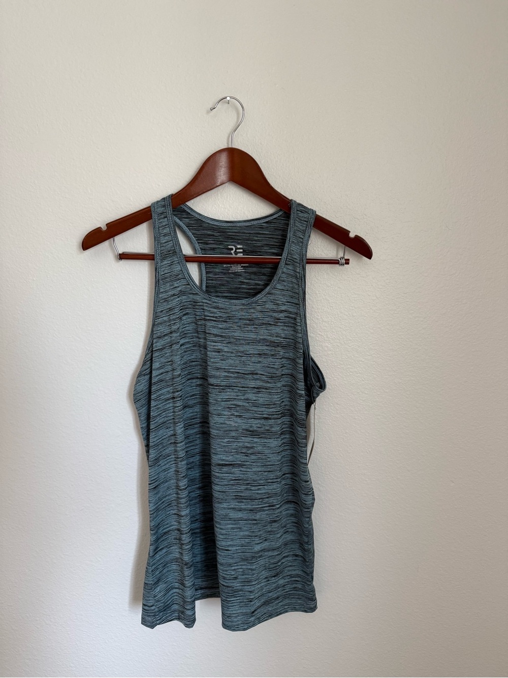 Moisture-Wicking Blue Workout Tank